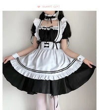 1set/lot Sexy Maid Cosplay Costume - Black Dress Party Clothing - Golonzo -                                                                             