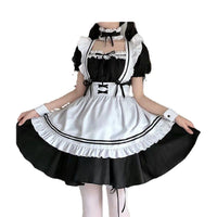 1set/lot Sexy Maid Cosplay Costume - Black Dress Party Clothing - Golonzo -                                                                             