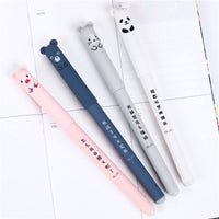 4 Pcs/set Kawaii Pig Bear Cat Mouse Erasable Gel Pen - Golonzo -                                                                             