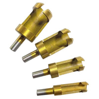 4Pc/set Round Shank Carbon Steel Woodworking Plug Cutters - Golonzo -                                                                             