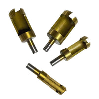 4Pc/set Round Shank Carbon Steel Woodworking Plug Cutters - Golonzo -                                                                             
