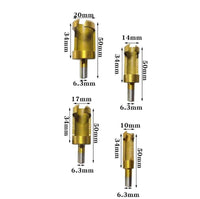 4Pc/set Round Shank Carbon Steel Woodworking Plug Cutters - Golonzo -                                                                             