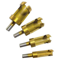 4Pc/set Round Shank Carbon Steel Woodworking Plug Cutters - Golonzo -                                                                             