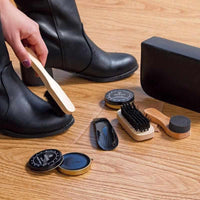 7pcs/set Shoe Cleaner set - Cleaning brush Shoe Polish Leather Surface Brush Kit - Golonzo -                                                                             