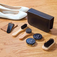 7pcs/set Shoe Cleaner set - Cleaning brush Shoe Polish Leather Surface Brush Kit - Golonzo -                                                                             