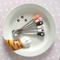 Stainless Steel Cute Cat Claw Coffee Spoons-Ear Picks & Spoons-Golonzo