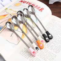 Stainless Steel Cute Cat Claw Coffee Spoons-Ear Picks & Spoons-Golonzo