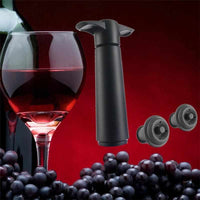 Wine Pumper - Wine Saver Vacuum Bottle Stopper Set 1 Pump+2 Caps Sealing-Vacuum Sealer-Golonzo