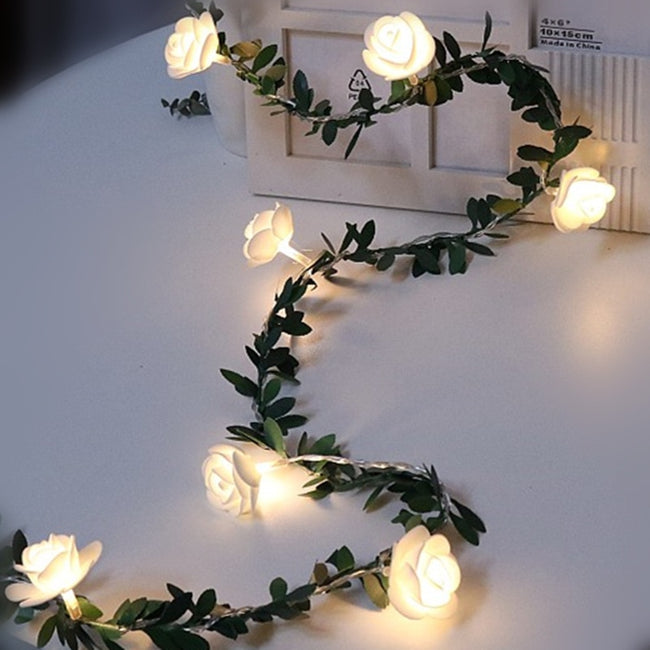 Rose Flower led Fairy String Lights Battery Powered-LED light Bulbs-Golonzo