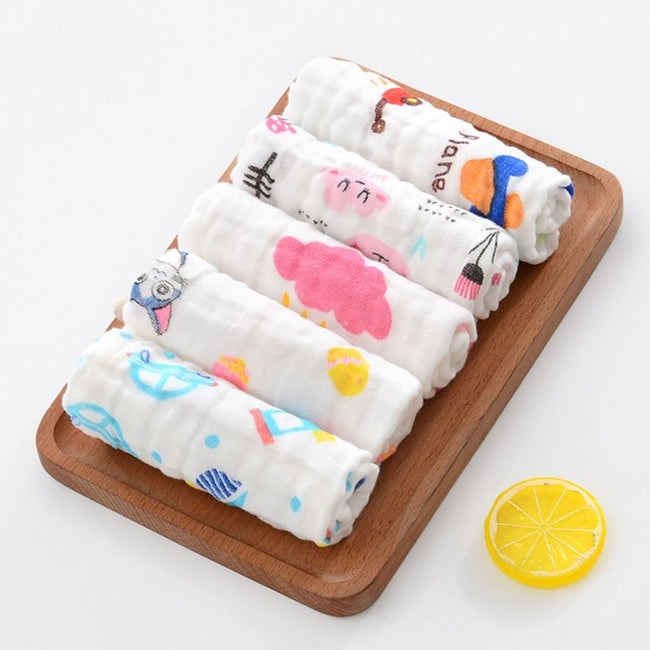 Baby Muslin Washcloth Cotton Face Towel-Baby guards-Golonzo