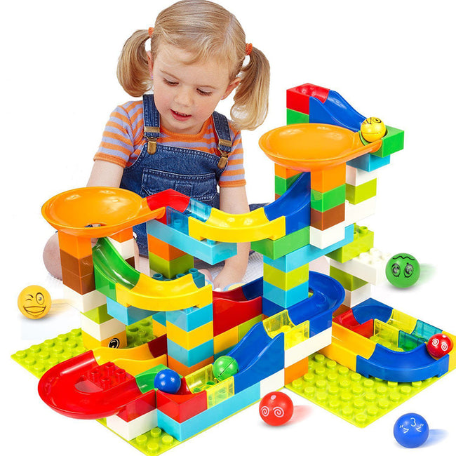 Marble Race Track Building Blocks - Genius Building Kit-Toys-Golonzo