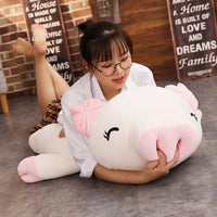 Hot Ultra Soft Squishy Giant Piggy Doll Lying Sleepy Plush Animal Toy-Stuffed Animals-Golonzo