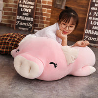 Hot Ultra Soft Squishy Giant Piggy Doll Lying Sleepy Plush Animal Toy-Stuffed Animals-Golonzo