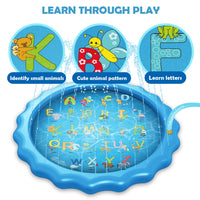 Water Mat Children's mat Summer Beach Inflatable Spray Water-Bath Mat and Rug-Golonzo