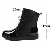 Women Sexy Ankle Boots - Female Fashion Patent PU Leather Shoes-Women Shoes-Golonzo