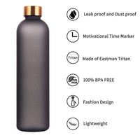 1L Water Bottle With Time Marker-Water Bottles-Golonzo
