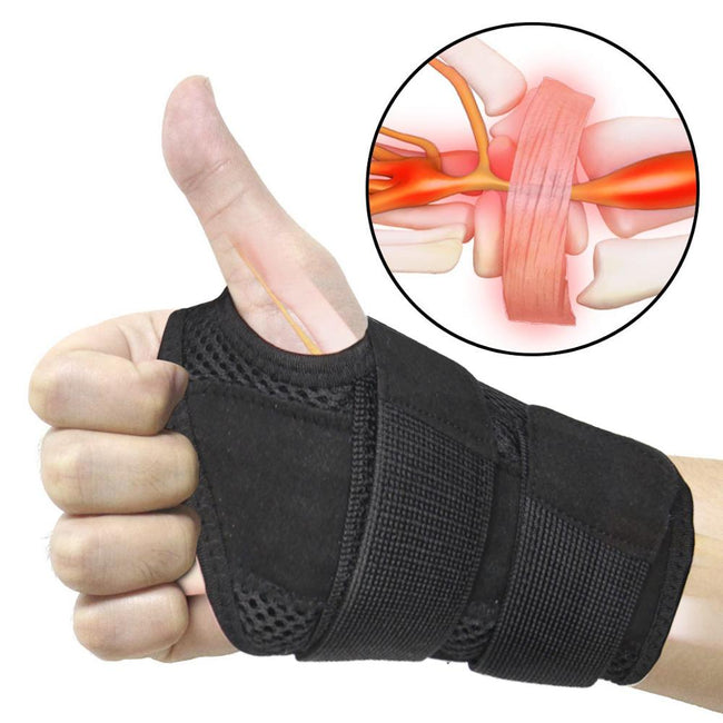 Tunnel Wrist Brace Support Sprain Forearm Splint Band Strap Wristband Wrist Support Weight-Supports & Braces-Golonzo