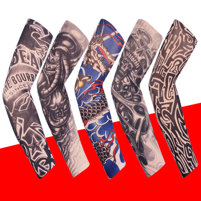 1Pc Outdoor Cycling Armwarmer Sleeves Tattoo-Arm Warmers & Sleeves-Golonzo