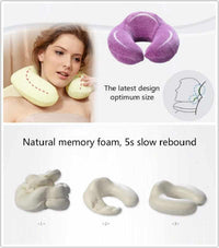 U-shaped Neck Travel Pillow Memory Foam-Travel Pillow-Golonzo
