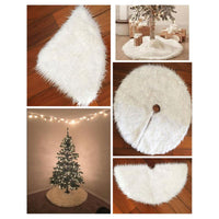 Mini Christmas White Tree Skirt-Christmas Tree Skirts-Golonzo