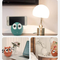 Creative Plastic Cute Owl Music Box Household Decor Ornaments Phone Glasses Card Storage-Storage Holders & Racks-Golonzo