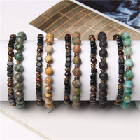 Chains Bracelet Set - Tiger Eye Stone Bracelets Natural-Bracelets-Golonzo