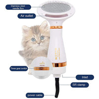 Pet Hair Dryer& Brush Slicker-Pet Hair Dryers-Golonzo
