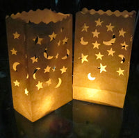 Heart Shaped Tea Light Holder Luminaria Paper Lantern Candle Bag-Camping Lights & Lanterns-Golonzo