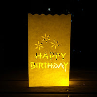 Heart Shaped Tea Light Holder Luminaria Paper Lantern Candle Bag-Camping Lights & Lanterns-Golonzo