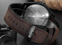 Men's Military Sports Watches - Quartz Leather Wrist Watch-Watch-Golonzo