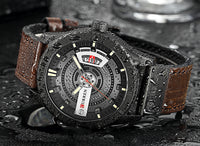 Men's Military Sports Watches - Quartz Leather Wrist Watch-Watch-Golonzo