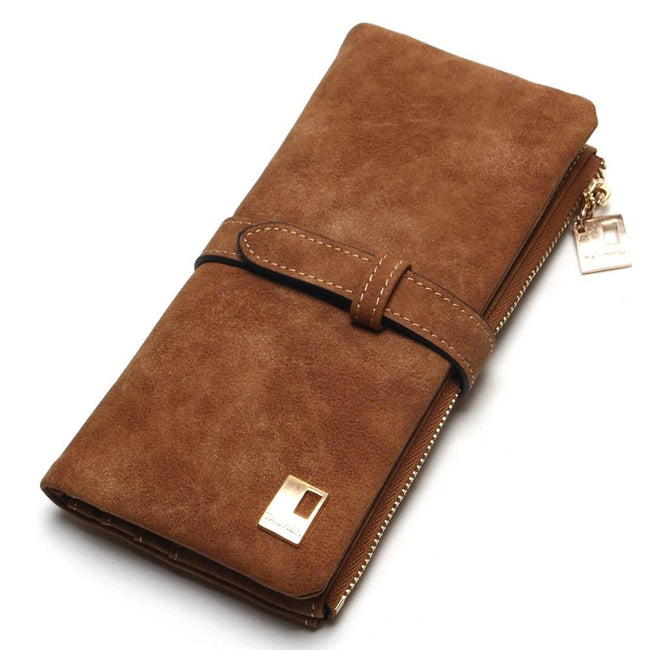 Fashion Women Wallets Drawstring Nubuck Leather-Handbags, Wallets & Cases-Golonzo