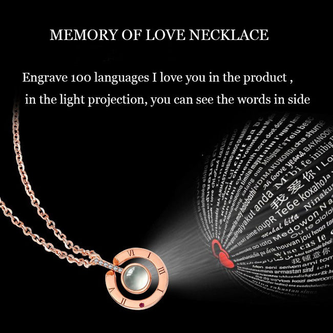 The memory of Love - I Love You Necklace-Necklace-Golonzo