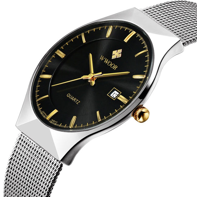 Ultra Thin Fashion Male Business Wristwatch-Quartz Watches-Golonzo