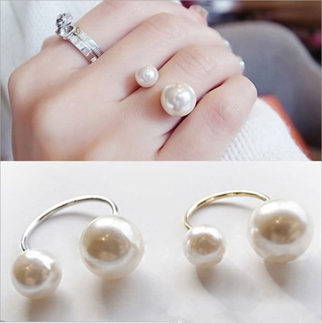 Pearl Size Adjustable Women's Ring-ring-Golonzo