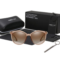 Luxury Women's HD Polarized Round Sunglasses-Sunglasses-Golonzo