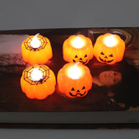 Pumpkin Candle Lights Halloween Decoration Lights Warm White Halloween-Candle-Golonzo