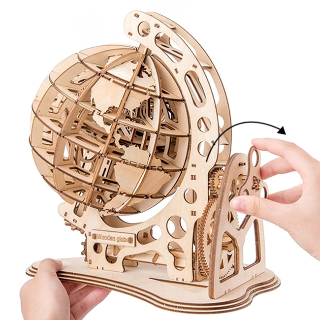Globe DIY assembled creative 3D toy wooden mechanical-Toys-Golonzo