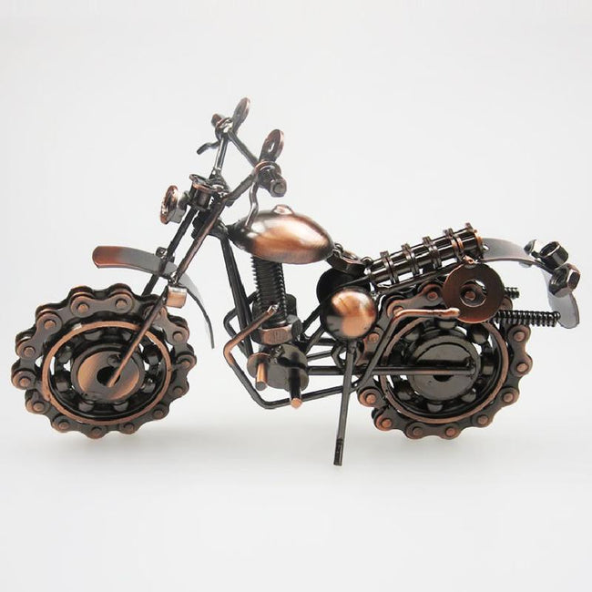 Iron Ornaments Metal Crafts Antique Home Decoration Motorcycle Model-Toys-Golonzo
