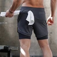 Running Shorts Men 2 In 1 Double deck Quick Dry-Exercise & Fitness-Golonzo