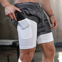 Running Shorts Men 2 In 1 Double deck Quick Dry-Exercise & Fitness-Golonzo