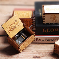 Wooden Hand Crank Queen Music Box Game Of Thrones Dragon Ball TO MY Goigeous Wife Theme Music Box-Music Boxes-Golonzo