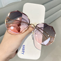 Rimless Rhinestone Women Sunglasses-Sunglasses-Golonzo