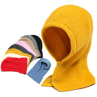 Knitted Cotton Snood Hat Scarf-Scarves-Golonzo
