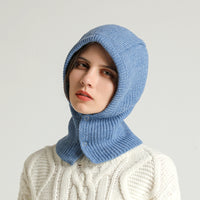 Knitted Cotton Snood Hat Scarf-Scarves-Golonzo