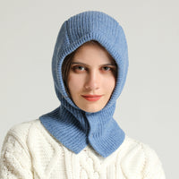 Knitted Cotton Snood Hat Scarf-Scarves-Golonzo
