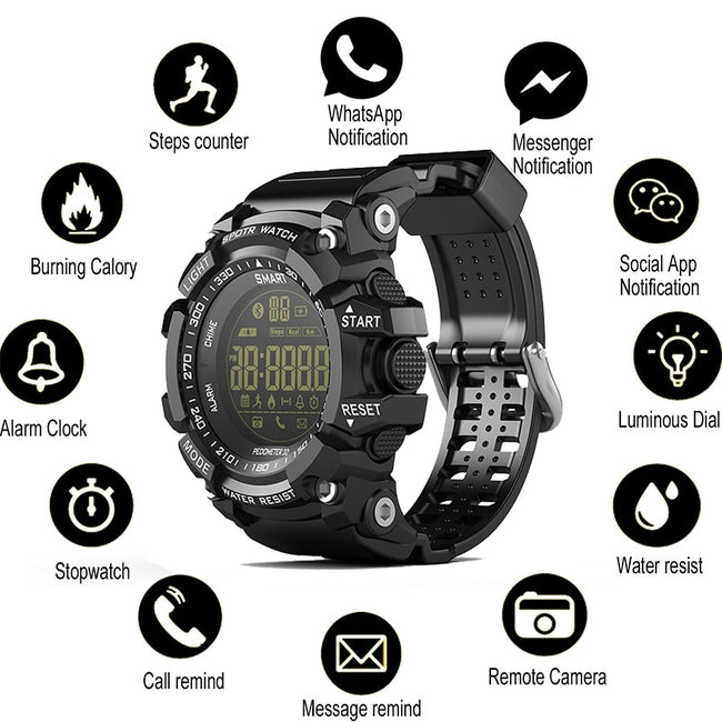 EX16 Smart Watch - Waterproof Men's Wristwatch-Watch-Golonzo