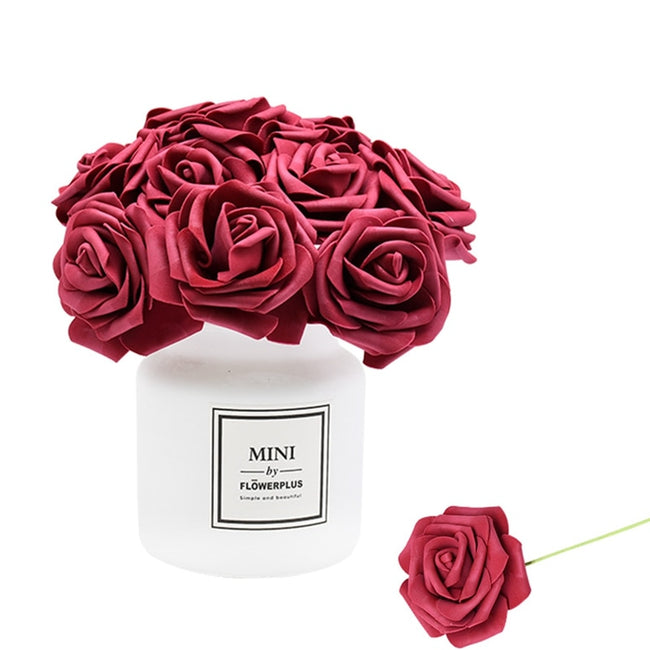 24pcs/lot Artificial Rose Bouquet Decorative Foam-Artificial Flora-Golonzo