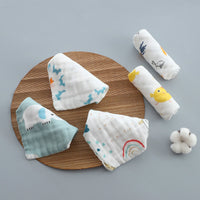 Baby Pure Cotton Printable Hanging Small Towel-Baby guards-Golonzo