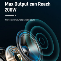 Waterproof Motorcycle Speakers - Q3 Speaker FM function Bluetooth 5.1 IP67 Built-in LED-Audio-Golonzo